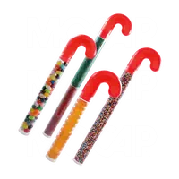 Clear Candy Cane Tubes
