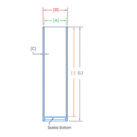 Clear Tube Containers with Sealed End