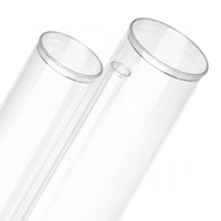 Sealed Bottom Clear Plastic Round Tubes